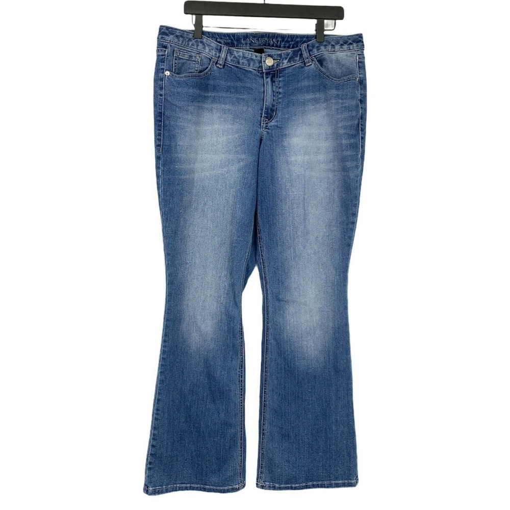 Lane Bryant Blue Low Rise Denim Bootcut Jeans
